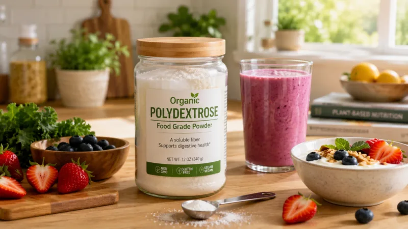 GuíA De Salud Del Polidextrosa OrgáNico: Salud Intestinal, AzúCar En Sangre Y Beneficios Del Uso Diario Organic Polydextrose Health Guide Gut Health, Blood Sugar, And Daily Usage Benefits