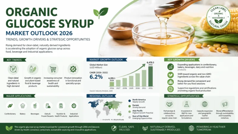 Perspectivas Del Mercado Del Jarabe De Glucosa Orgánico 2026: Tendencias, Impulsores De Crecimiento Y Oportunidades Estratégicas Organic Glucose Syrup Market Outlook 2026 Trends, Growth Drivers &Amp; Strategic Opportunities