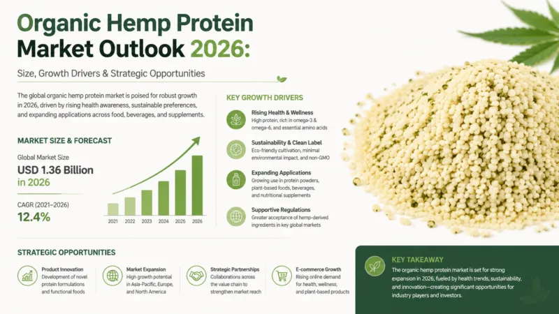 Perspectivas Del Mercado De La Proteína De Cáñamo Orgánica 2026: Tamaño, Impulsores De Crecimiento Y Oportunidades Estratégicas Organic Hemp Protein Market Outlook 2026 Size, Growth Drivers &Amp; Strategic Opportunities
