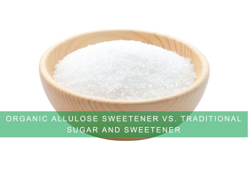 Edulcorante de alulosa orgánica versus azúcar y edulcorante tradicionales Edulcorante de alulosa orgánica versus azúcar y edulcorante tradicionales