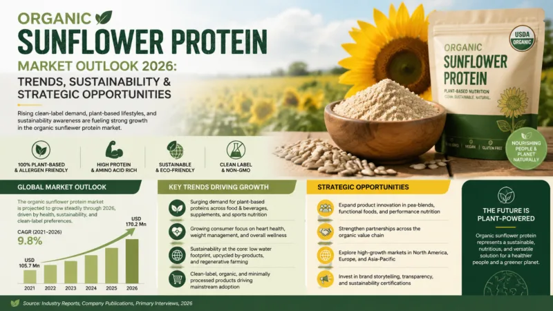 Perspectivas Del Mercado De La Proteína De Girasol Ecológica 2026: Tendencias, Sostenibilidad Y Oportunidades Estratégicas Organic Sunflower Protein Market Outlook 2026 Trends, Sustainability &Amp; Strategic Opportunities