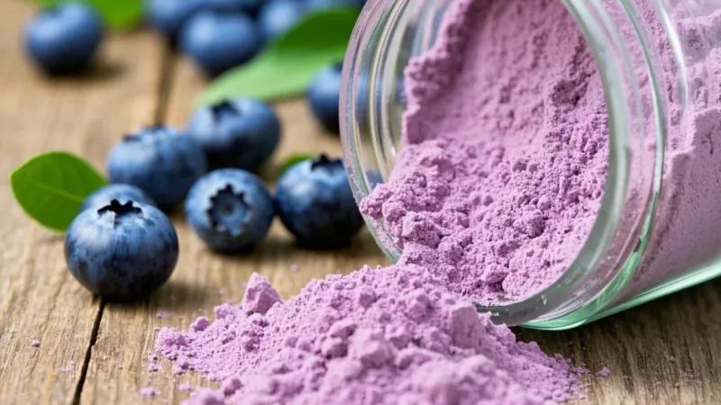 Desbloquea El Poder Púrpura De La Naturaleza: Polvo De Arándanos Orgánico Vs. Polvo De Jugo: ¿Qué Gigante Antioxidante Gana En Tu Despensa? Organic Blue Berry Juice Powder