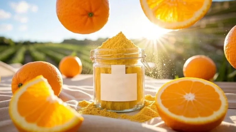 La Esencia De La Vida: Liberando El Sol De La Naturaleza Con Polvo De Naranja Orgánico Organic Orange Powder