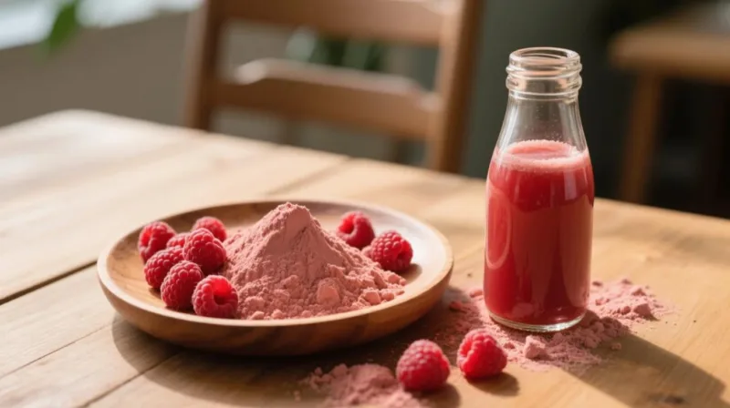 Beneficios De La Frambuesa Para La Salud: Nutrición, Antioxidantes Y Guía De Bienestar Organic Raspberry Powder &Amp; Juice