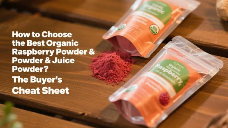 ¿Cómo Elegir La Mejor Pólvora De Frambuesa Orgánica Y Pólvora De Jugo? La Chuleta Del Comprador How To Choose The Best Organic Raspberry Powder &Amp; Juice Powder