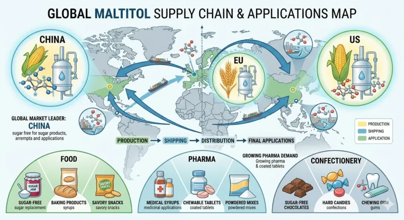 Tamaño Del Mercado Del Maltitol, Abastecimiento Y Guía De Compra Para Compradores B2B Maltitol Market Size, Sourcing, And Procurement Guide For B2B Buyers