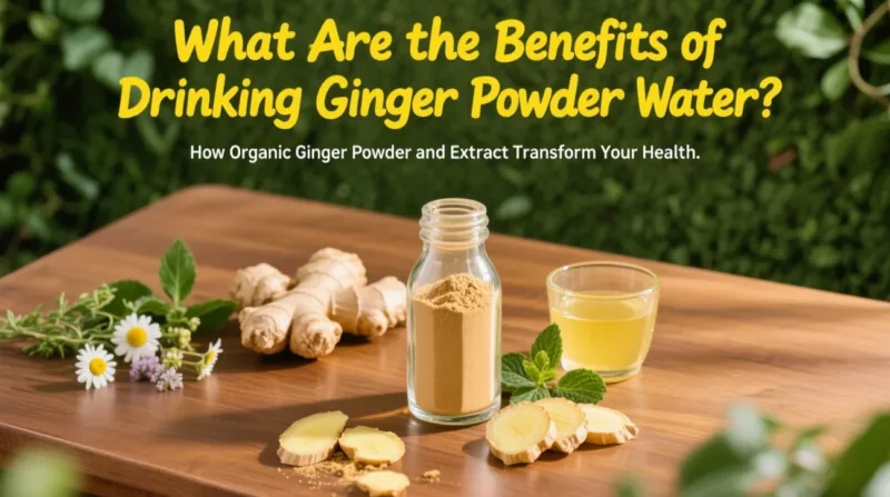¿Cuáles Son Los Beneficios Del Agua De Jengibre En Polvo? Cómo La Pólvora Y El Extracto De Jengibre Orgánico Transforman Tu Salud What Are The Benefits Of Drinking Ginger Powder Water