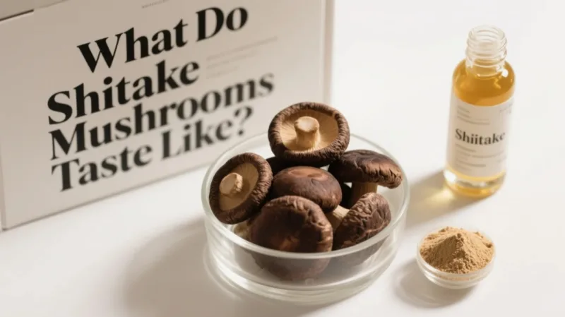 ¿A Qué Saben Los Champiñones Shiitake? Los Secretos De Sabor Del Polvo Y Extracto De Shiitake Orgánico What Do Shiitake Mushrooms Taste Like