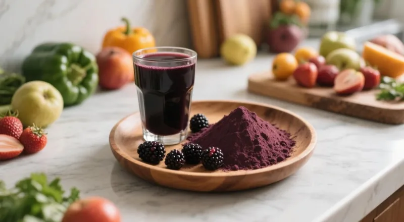 ¿Buscas Un Delicioso Impulso Antioxidante? ¿Has Descubierto El Polvo De Mora Orgánico? Organic Blackberry Powder &Amp; Juice