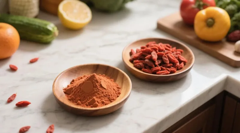 Descubre El Poder De La «Baya Feliz»: Por Qué El Goji Orgánico Es Tu Esencial De Bienestar Organic Goji Powder &Amp; Berry