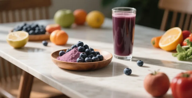 Cómo El Polvo De Arándano Orgánico Puede Aumentar Su Ingesta Diaria De Antioxidantes Organic Blueberry Juice Powder