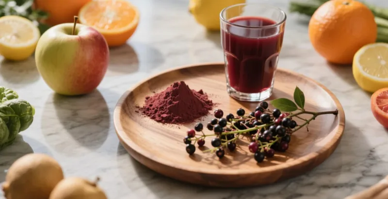 ¿Por Qué Elegir El Polvo De Saúco Orgánico? Desbloqueando Su Poder Natural Para Reforzar El Sistema Inmunitario Organic Elderberry Powder