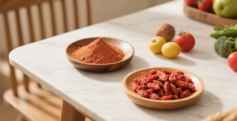 Cómo La Pulpa De Goji Orgánica Aumenta La Energía Y La Inmunidad De Forma Natural Organic Goji Powder &Amp; Berries