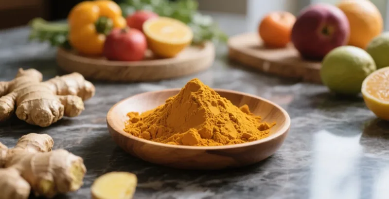 Bienestar Con Cúrcuma En Polvo: Rutina De Salud Diaria Con Curcumina Ecológica Organic Turmeric Powder