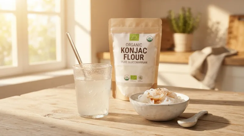 Cómo La Harina De Konjac Orgánica Favorece La Salud Intestinal Y Mejora La Digestión Organic Konjac Flour Benefits Gut Health, Weight Management And Blood Sugar Support