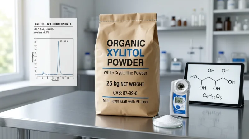 Guía Técnica Del Polvo De Xilitol: Estándares De Pureza Y Aplicaciones Como Edulcorante Organic Xylitol Powder Technical Specifications And Formulation Guide — Purity, Applications, And Sweetener Comparison