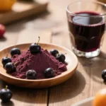 Polvo de grosella negra orgánico: bebidas funcionales