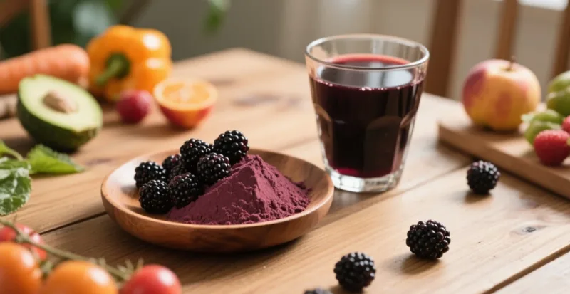 Polvo De Mora En Productos Alimentarios: Mejorando El Valor Nutricional De Forma Natural Organic Blackberry Powder
