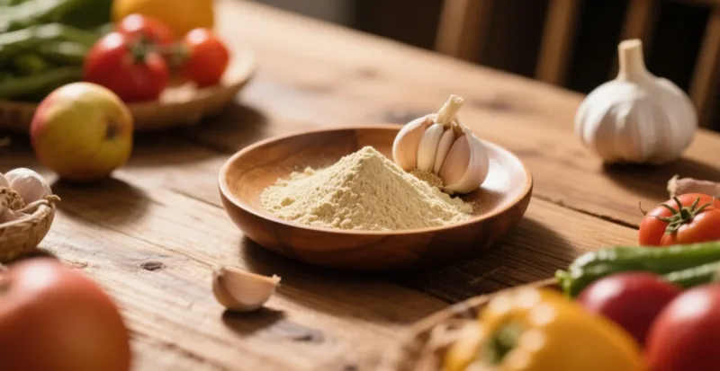 Polvo De Ajo Orgánico Vs. Ajo Fresco: ¿Cuál Es Mejor Para Los Fabricantes? Organic Garlic Powder