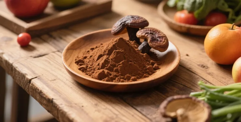 Polvo De Extracto De Reishi Orgánico: Una Solución Natural Para El Estrés Y La Ansiedad Organic Reishi Powder