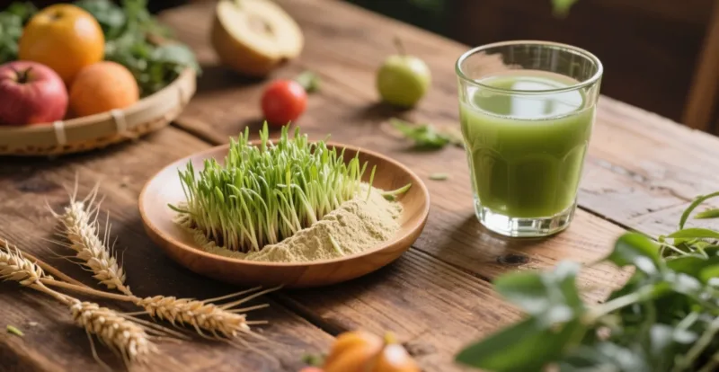 Polvo De Pasto De Trigo Para Energía Natural: Vitalidad Diaria Con Verduras Orgánicas Organic Wheatgrass Powder &Amp; Juice