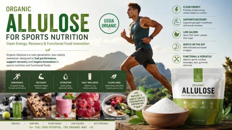 Polvo De Alulosa Orgánica Para Nutrición Deportiva: Energía Limpia, Recuperación E Innovación En Alimentos Funcionales Organic Allulose For Sports Nutrition Clean Energy, Recovery &Amp; Functional Food Innovation