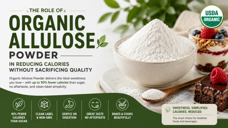 El Papel De La Allulosa Orgánica En Polvo En La Reducción De Calorías Sin Sacrificar La Calidad The Role Of Organic Allulose Powder In Reducing Calories Without Sacrificing Quality