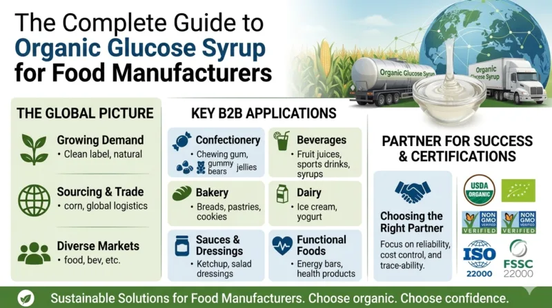 Jarabe De Glucosa Orgánico – La Guía Completa De Aplicaciones B2B Para Fabricantes De Alimentos Organic Glucose Syrup The Complete B2B Applications Guide For Food Manufacturers