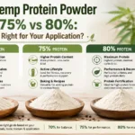 Proteína de cáñamo en polvo: grados 70-80 %